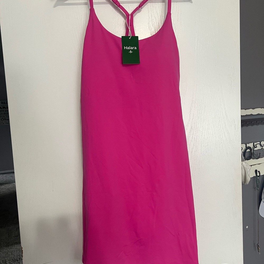 Halara Vibrant Pink Dress Longer Length